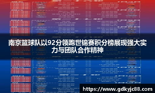 南京篮球队以92分领跑世锦赛积分榜展现强大实力与团队合作精神
